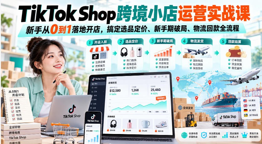 ���ϵ���TikTok Shop�羳С����Ӫʵս�Σ����ִ�0��1��ؿ���.jpg